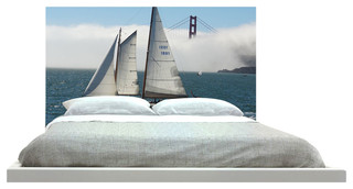 Sailboat" Headboard - Eclectic - Headboards - by Casa Candy Inc